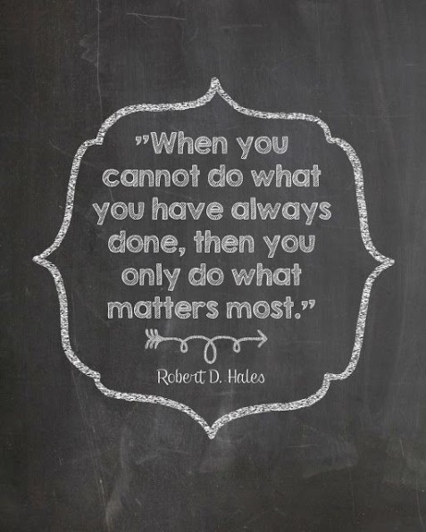 Do what matters most