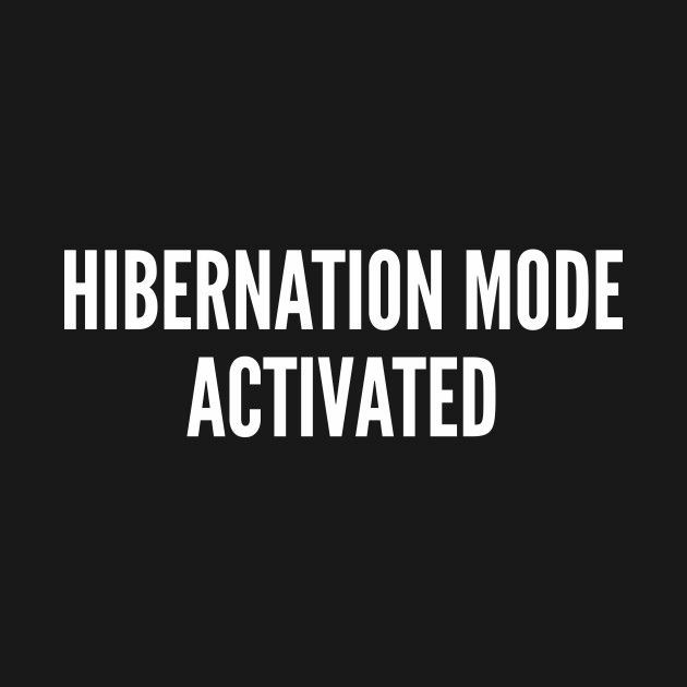 Hibernation…